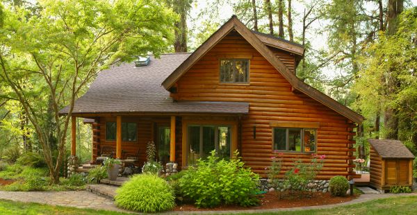 Log Home Exterior Cleaning in Paso Robles